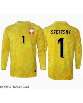 Billige Fotballdrakt Polen Wojciech Szczesny #1 Keeper Replika Hjemmedrakt EM 2024 Langermet